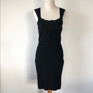 Express Black Ribbed Dress